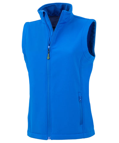 Chaleco softshell de 2 capes recyclées pour femme imprimible | Bleu Réel