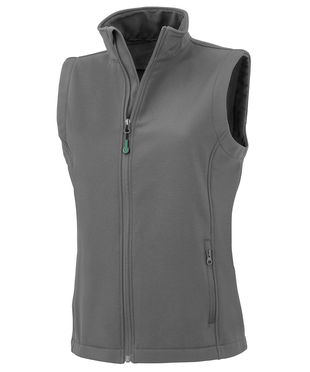 Chaleco softshell de 2 capas reciclado para mujer imprimible | Gris Workguard
