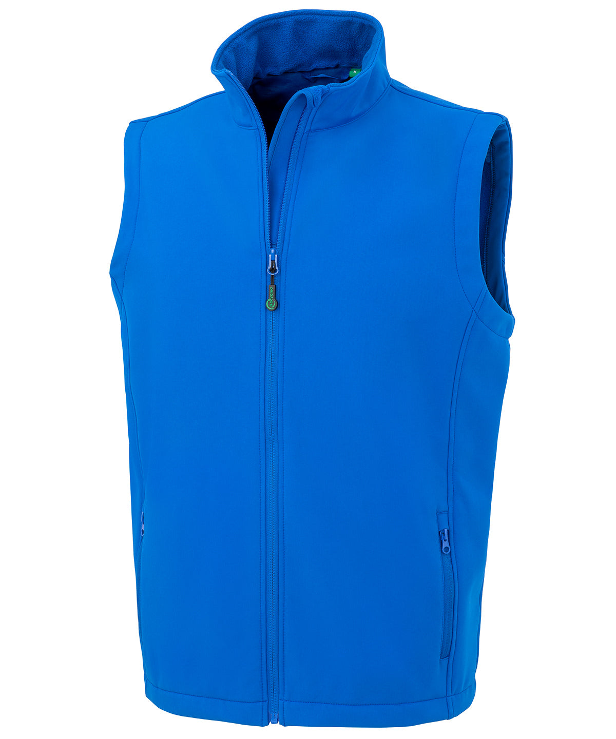 Chaleco softshell para hombre reciclado de 2 capas para imprimir | Azul Real