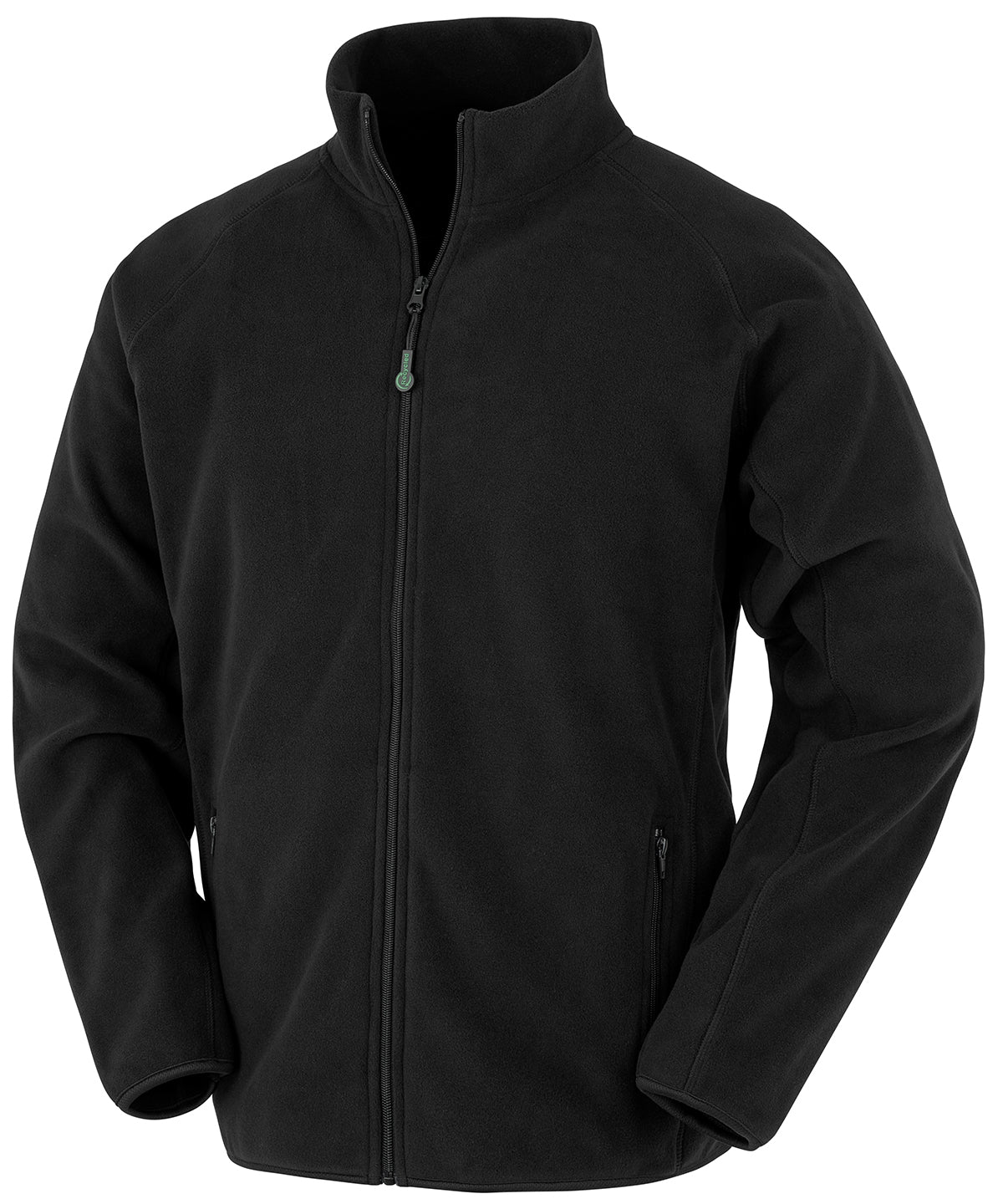 Chaqueta polar trmica de forro polar reciclado | Negro