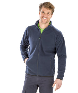 Thermojacke aus recyceltem Fleece | Schwarz
