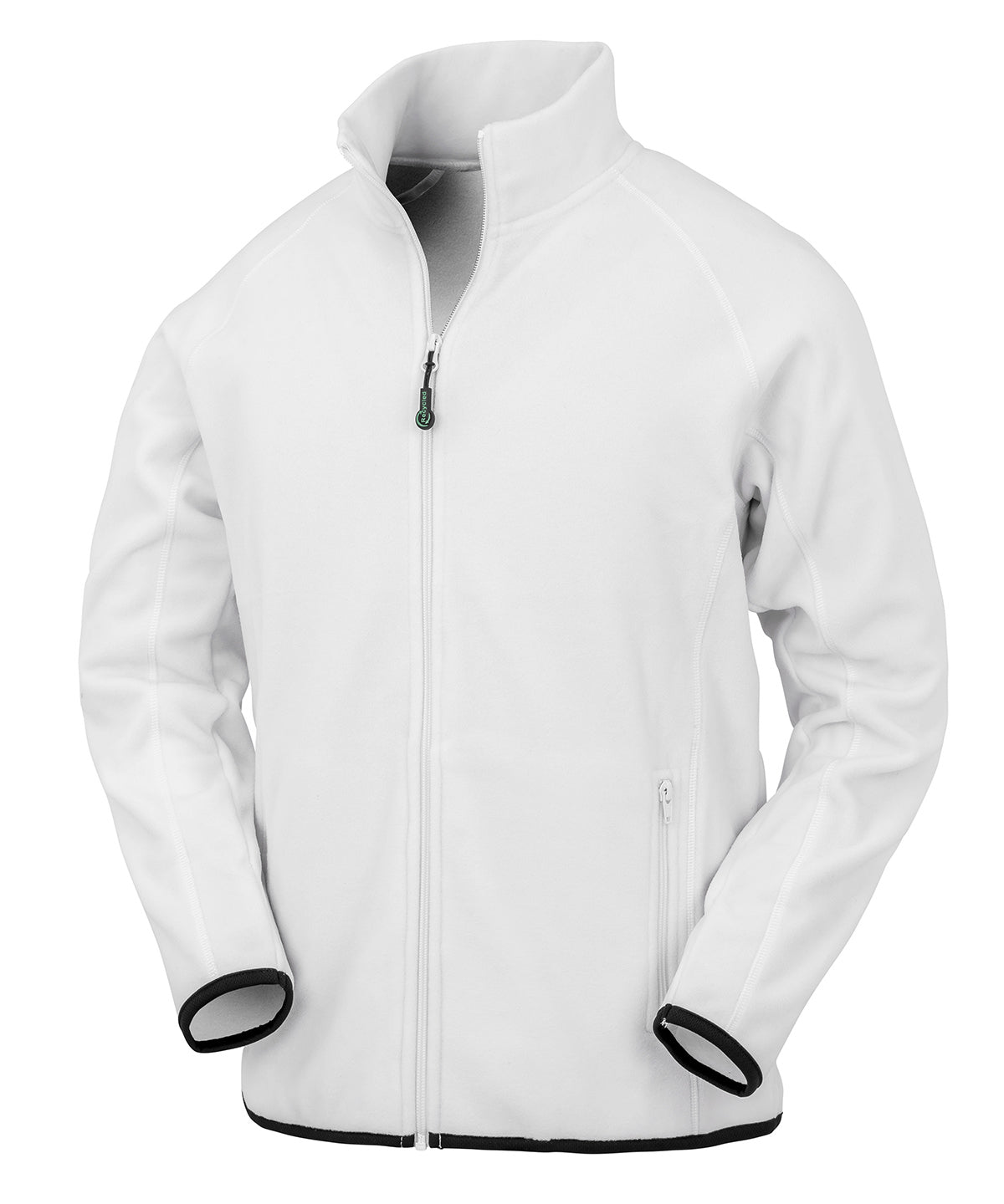 Chaqueta polar trmica de forro polar reciclado | Blanco