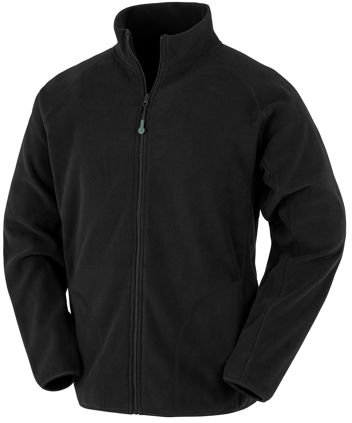 Chaqueta de microfelpa reciclada | Negro