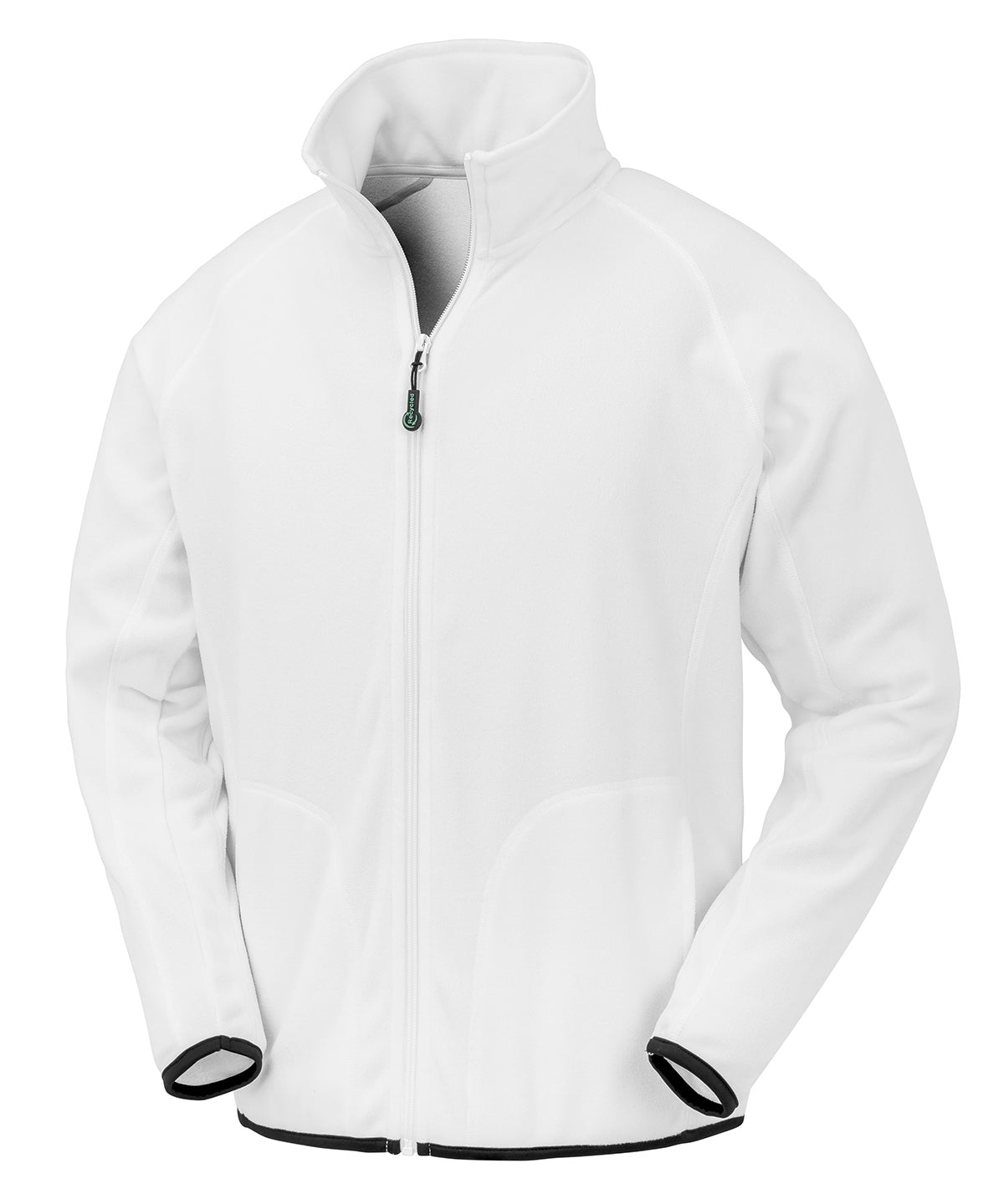 Chaqueta de microfelpa reciclada | Blanco