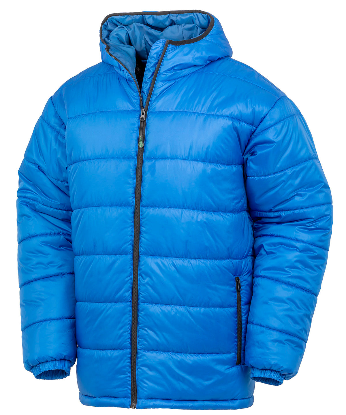 Parka acolchada con capucha reciclada | Azul Real