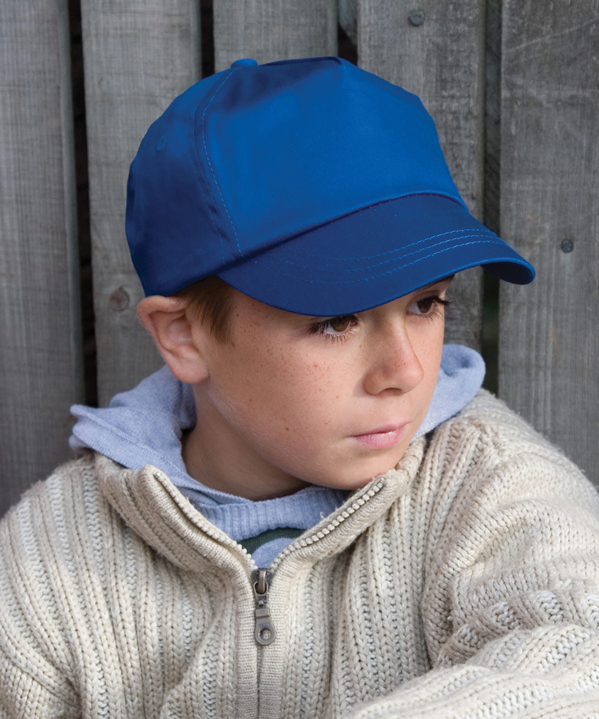 Gorra de algodn para nios | Blanco