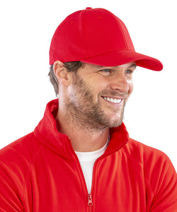 Gorra de perfil bajo de algodn cepillado de 6 paneles Memphis | Negro