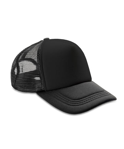 Gorra de camionero de malla Core Detroit | Negro/Negro