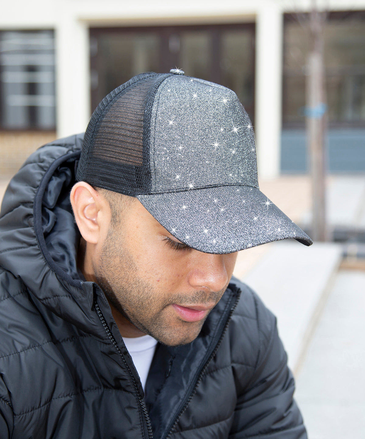Gorra Core New York con brillos | Oro