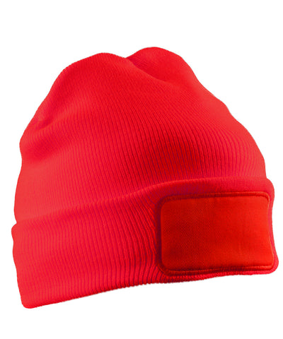 Gorro de punto doble reciclado para impresoras | Rojo