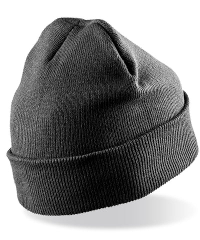 Gorro de esqu de lana reciclada | Gris Carbn
