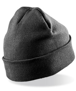Gorro de esqu de lana reciclada | Negro