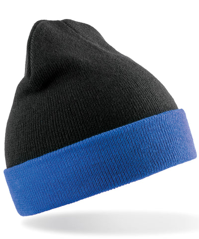 Gorro de brjula reciclada | Noir/Azul Royal