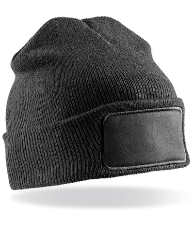 Gorro de impresoras ThinsulateTM reciclado | Negro