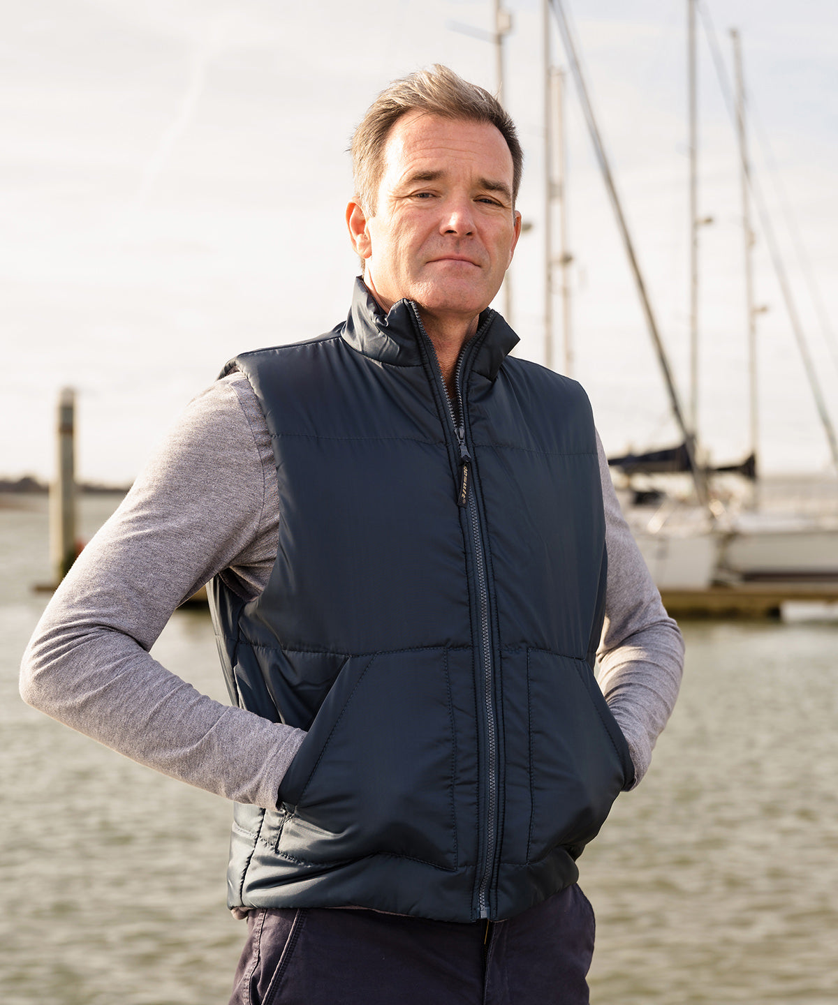 Chaleco acolchado con forro de velln | Negro