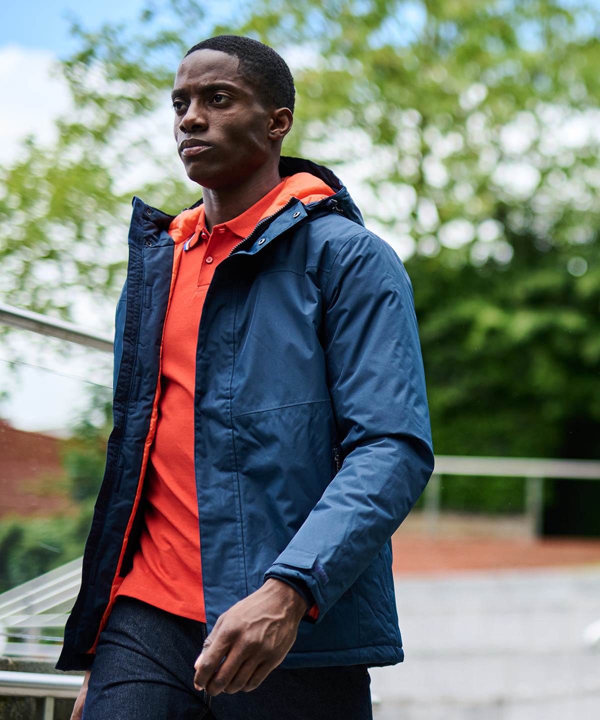 Chaqueta trmica con calefaccin Thermogen powercell 5000 | Azul Marino/Magma