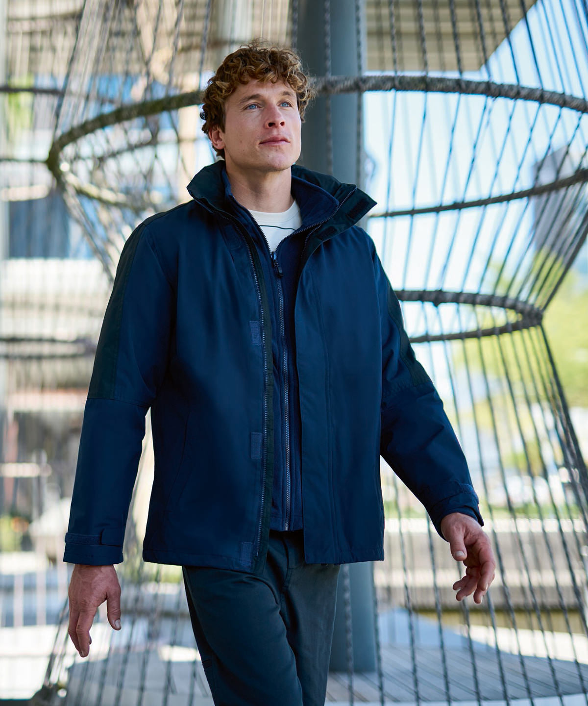 Chaqueta 3 en 1 Defender III | Azul Marino/Negro