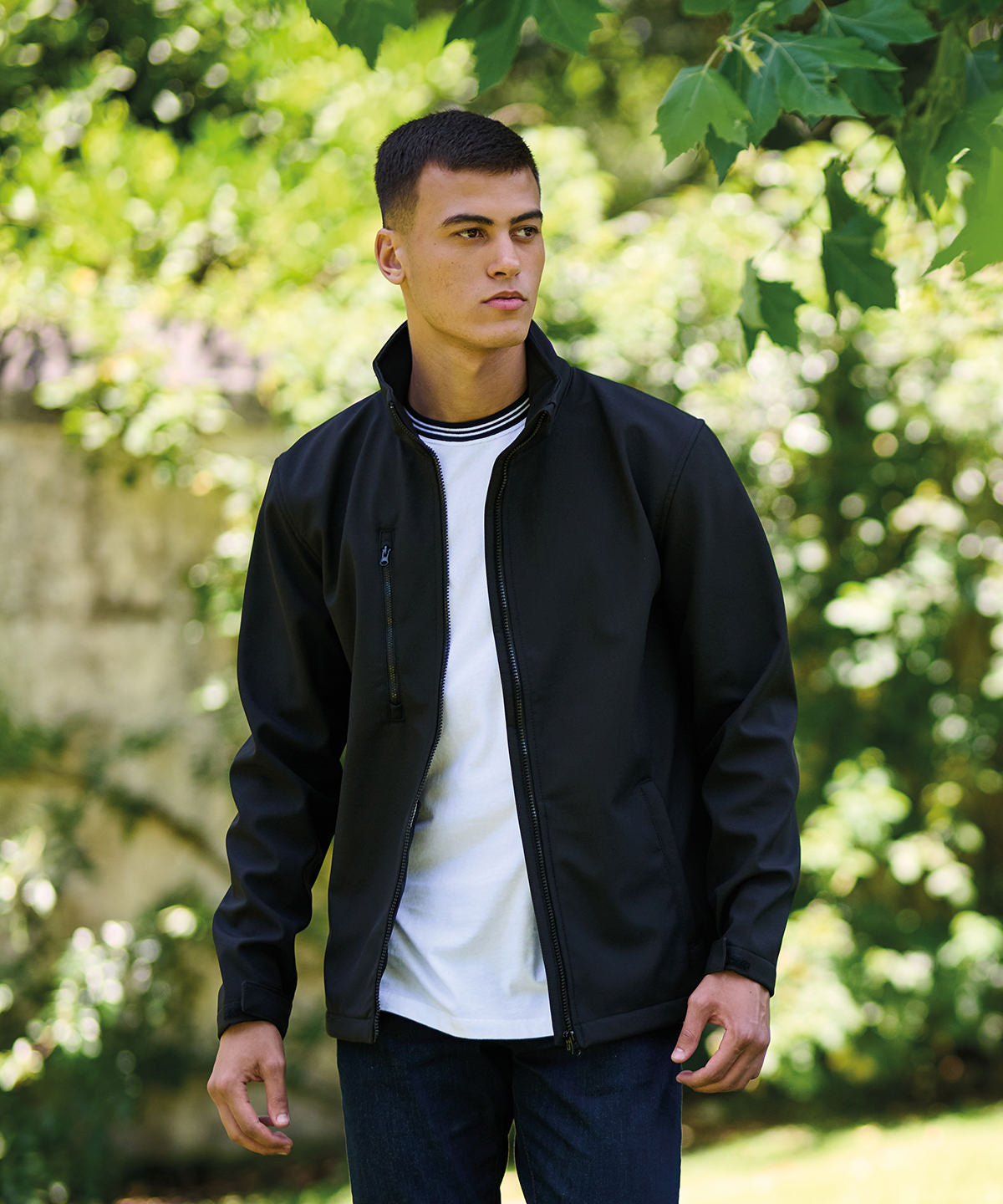 Ablaze 3-Lagen Bedruckbare Softshelljacke | Schwarz