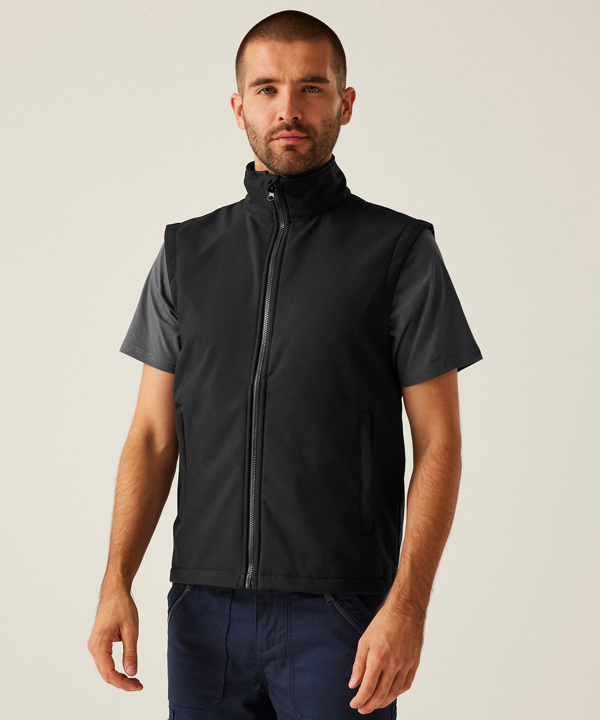 Ablaze Bedruckbare Softshellweste | Schwarz/Schwarz