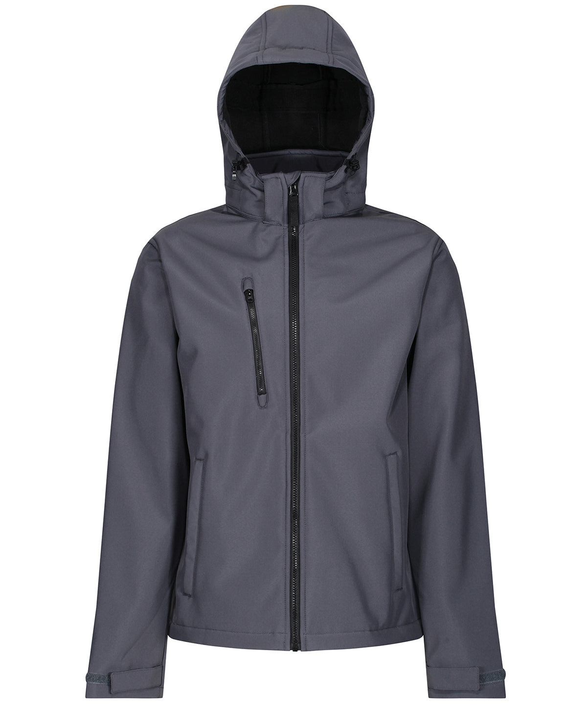 Venturer 3-Lagen Softshelljacke mit Kapuze | Seal Grey/Schwarz