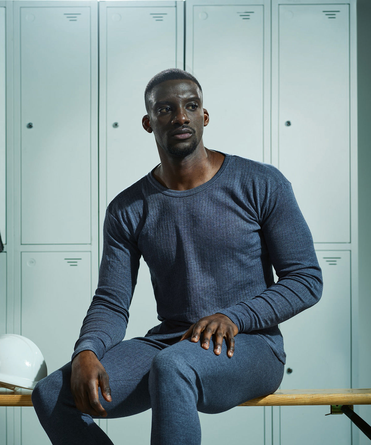 Langarm-Thermoweste | Blau