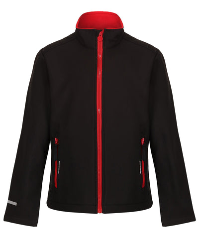 Chaqueta softshell Kids Ablaze | Negro/Rojo Clsico