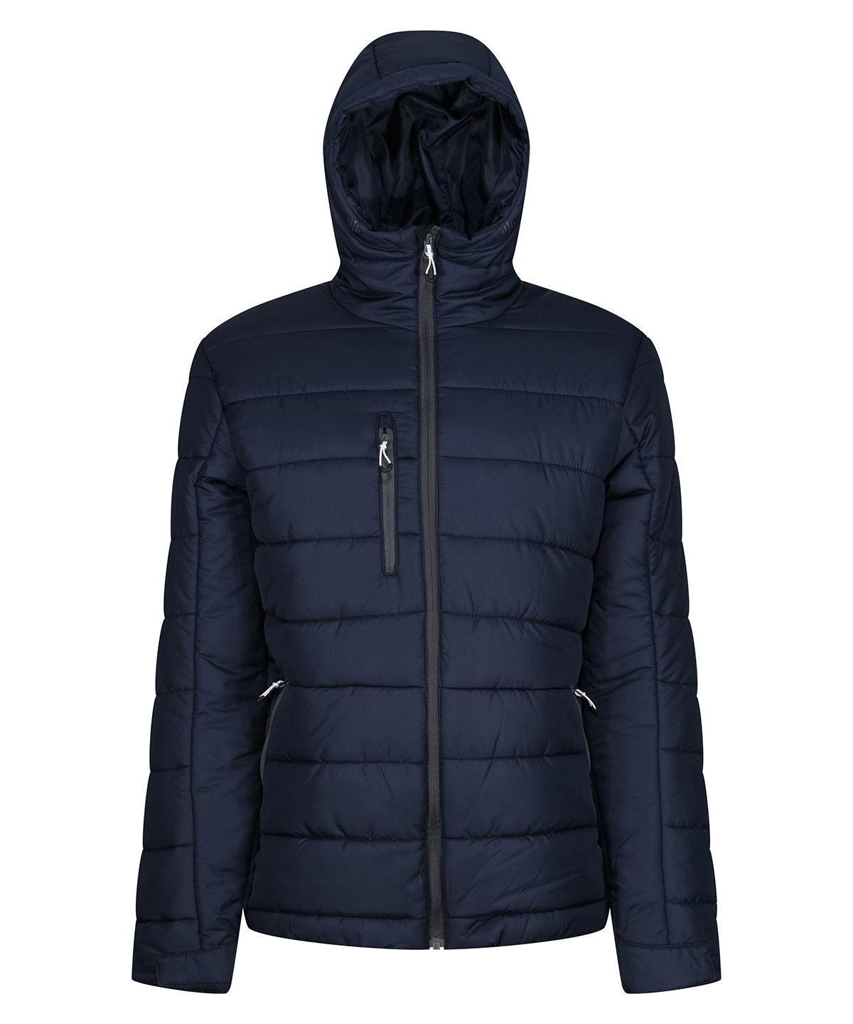 Navigate Thermo-Kapuzenjacke | Marineblau/Dunkelgrau