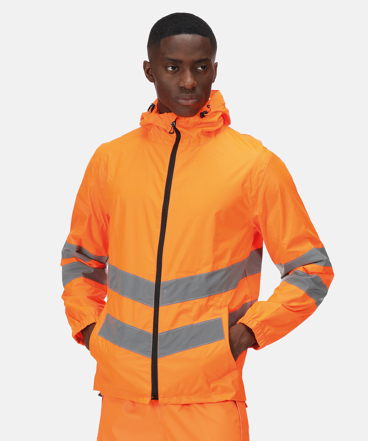 High-Vis Pro Pack-Away Jacke | Orange