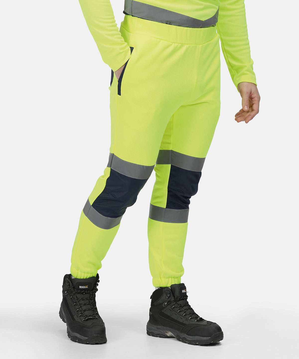 Pantalones deportivos Pro hi-vis | Amarillo/Marino