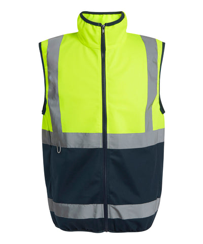 Chaleco completo con cremallera Pro hi-vis | Amarillo/Marino