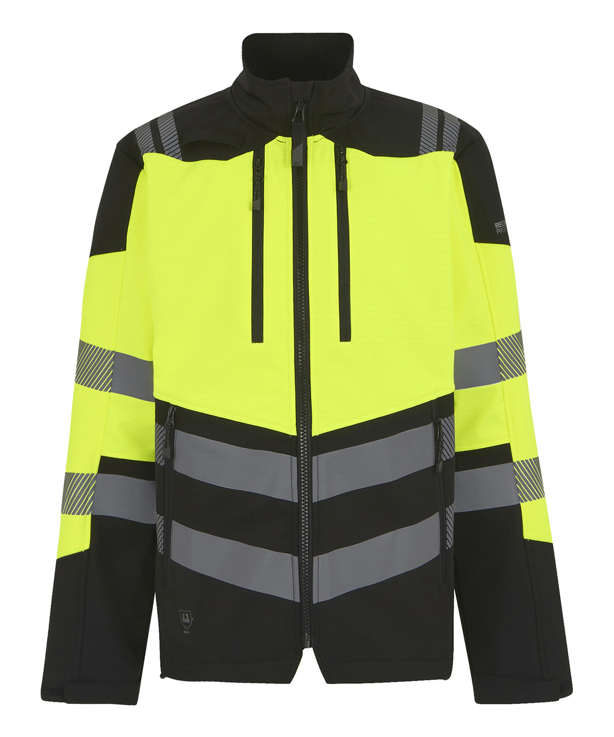 Hi-Vis X-Pro (Klasse 2) 3-Lagen-Softshelljacke | Schwarz/Gelb