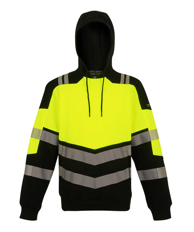 Sudadera con capucha Hi-Vis X-Pro (Clase 2) | Negro/Amarillo