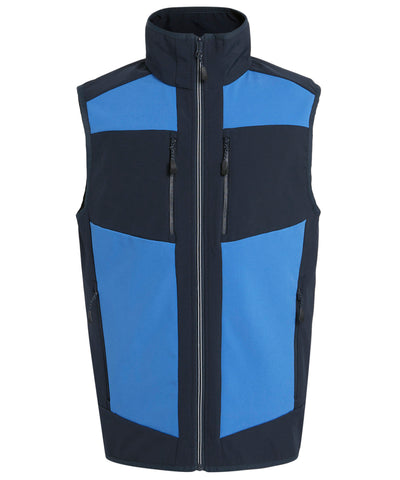 Chaleco softshell unisex de 2 capas E-Volve | Azul Intenso/Marino