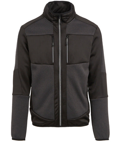 E-Volve Stretch-Strick-Midlayer mit Webeffekt für Unisex | Anthrazitgrau