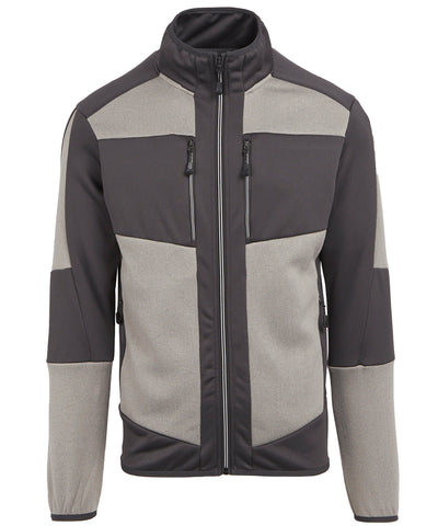 E-Volve Stretch-Strick-Midlayer mit Webeffekt für Unisex | Mineralgrau/Aschgrau