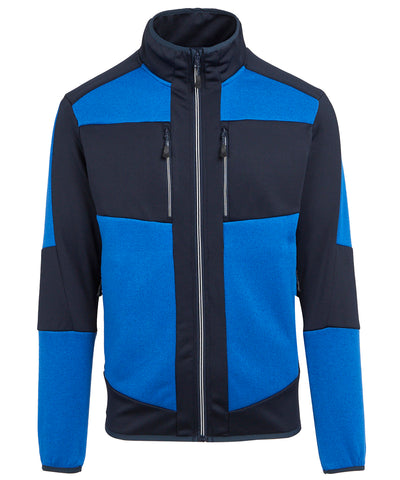 E-Volve Stretch-Strick-Midlayer mit Webeffekt für Unisex | Intensives Blau/Marineblau