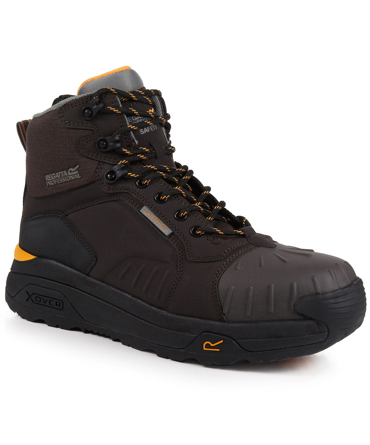 Zapatillas de seguridad aisladas e impermeables Exofort S3 X-over | Castao/Negro