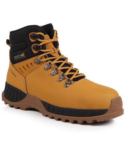 Botas de seguridad impermeables Grindstone S3 | Miel/Negro