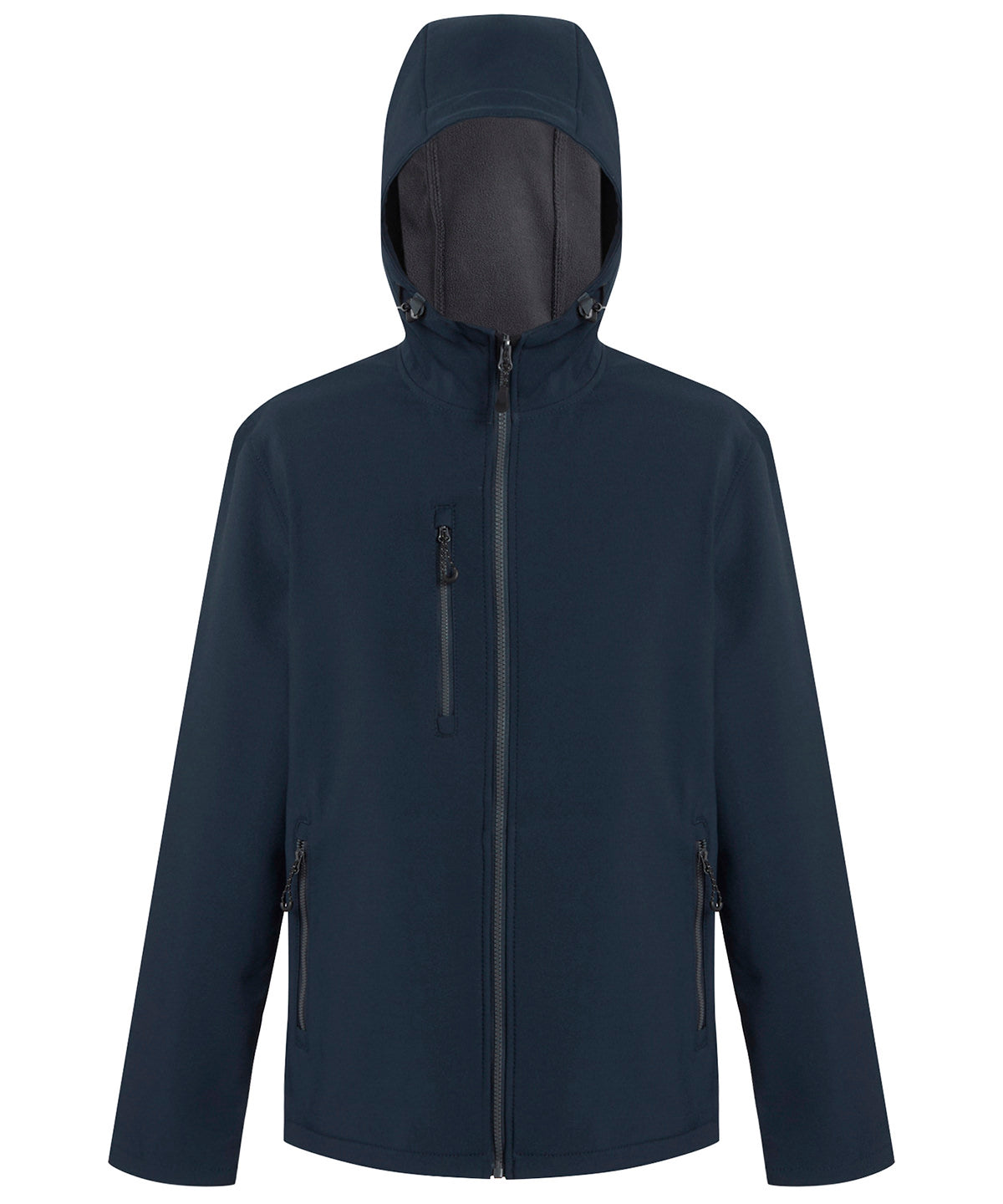 Chaqueta softshell con capucha de 2 capas Navigate | Azul Marino/Gris Oscuro