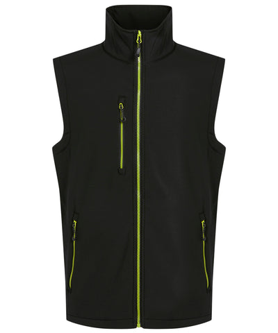 Chaleco softshell de 2 capas Navigate | Negro/Lima