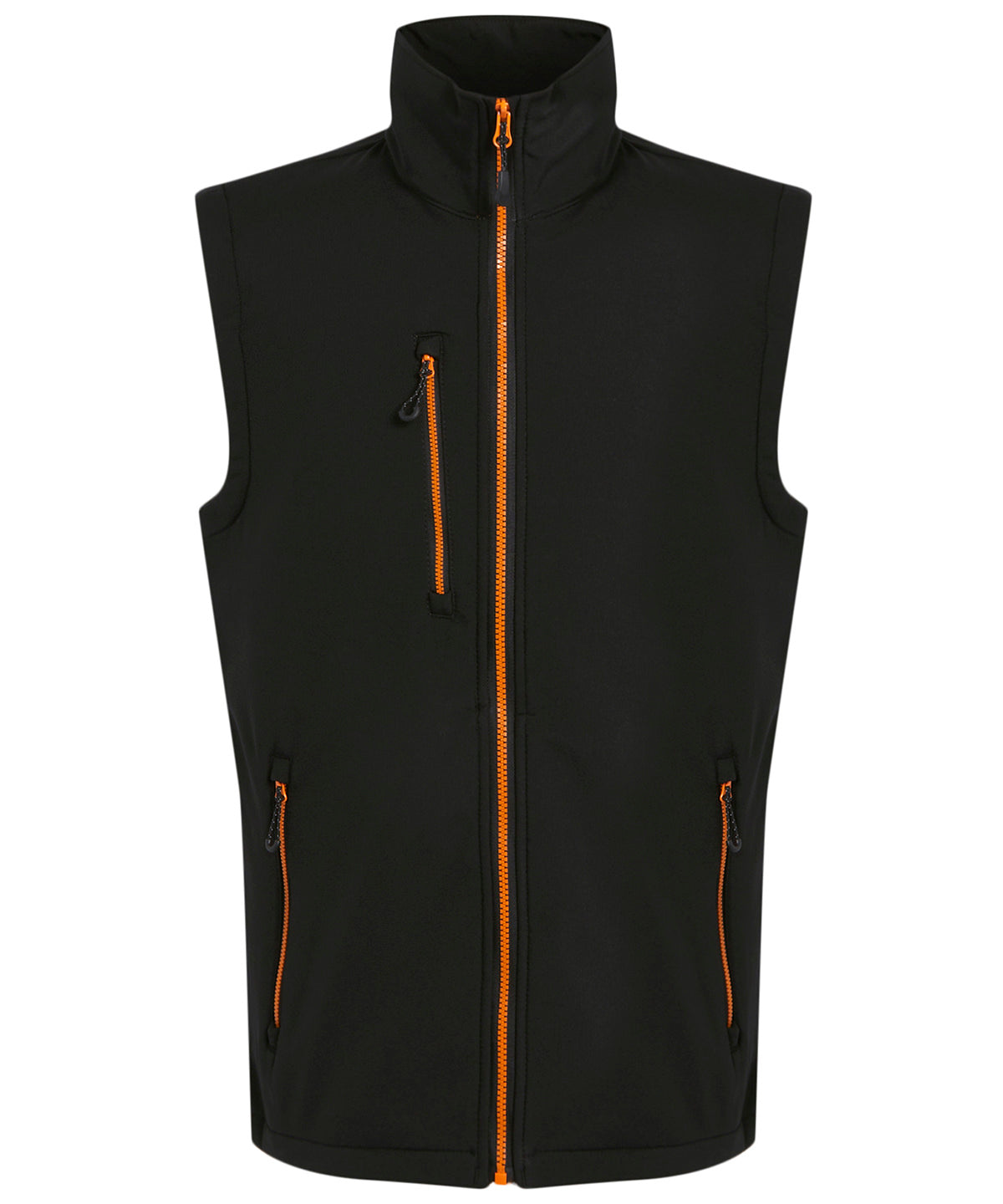 Chaleco softshell de 2 capas Navigate | Negro/Naranja Pop