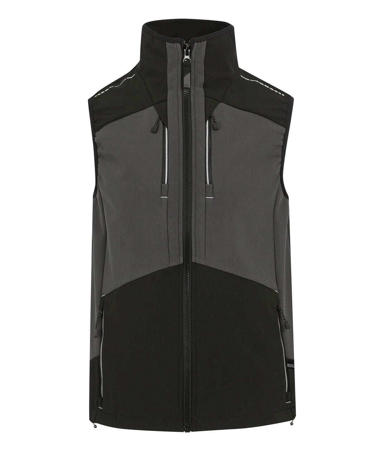 Chaleco softshell de 3 capas elstico 4-Tex | Gris Pizarra/Negro