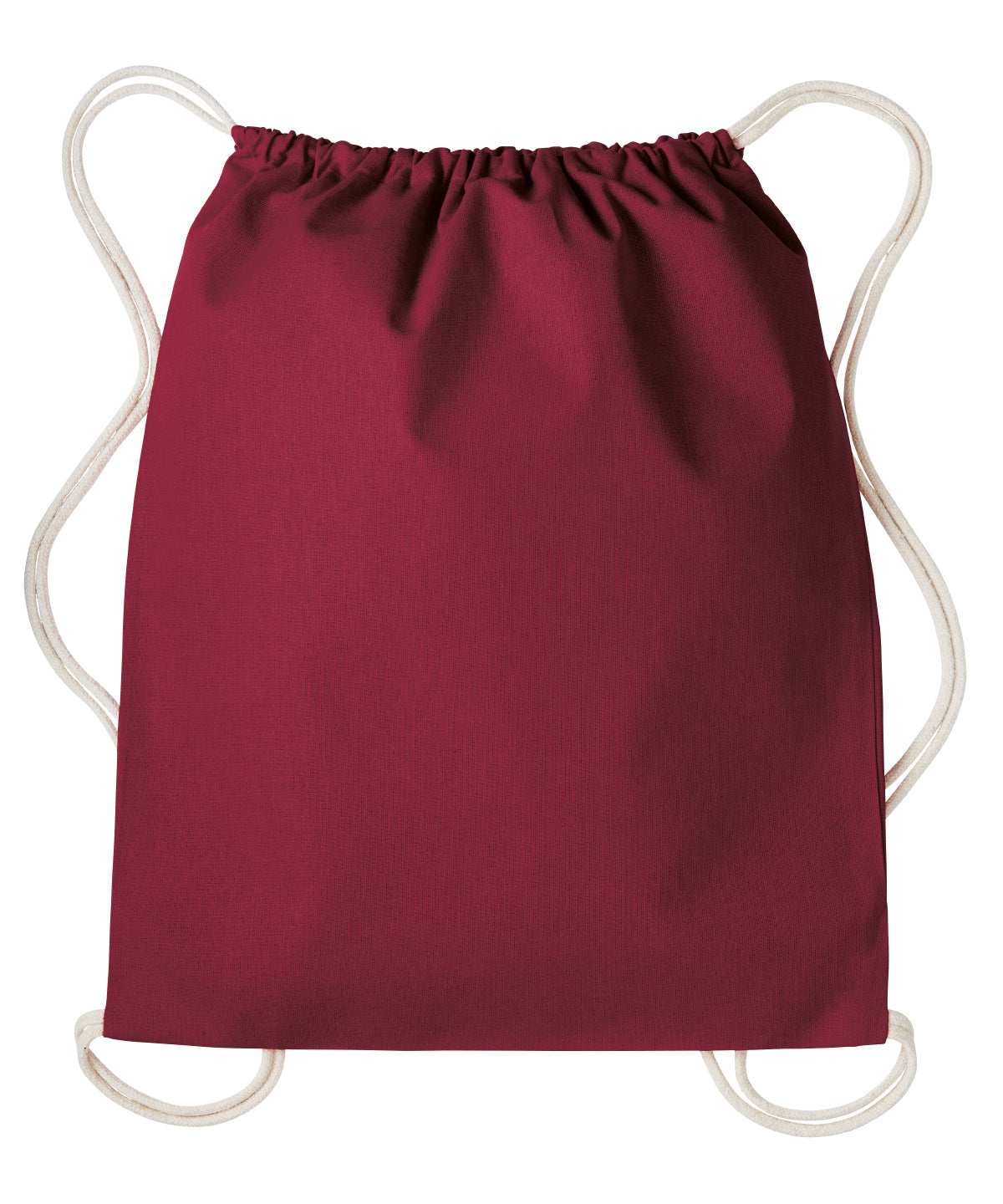 Saco de gimnasio con cordones | Rojo Intenso/Natural