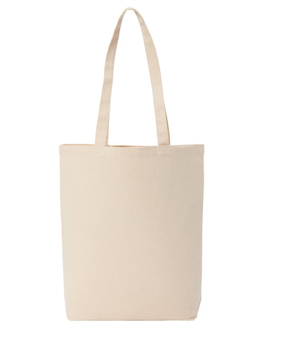 Shopper de lona premium reciclada con base plana | Natural