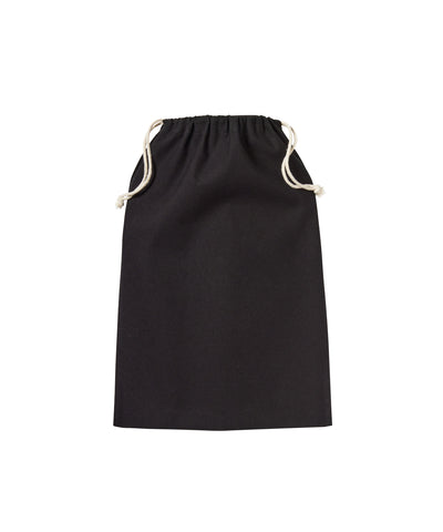 Bolsa de tela de algodn reciclado | Negro