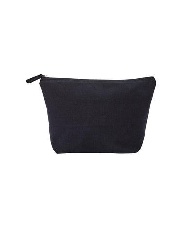 Bolsa de accesorios de lona de lujo reciclada | Negro