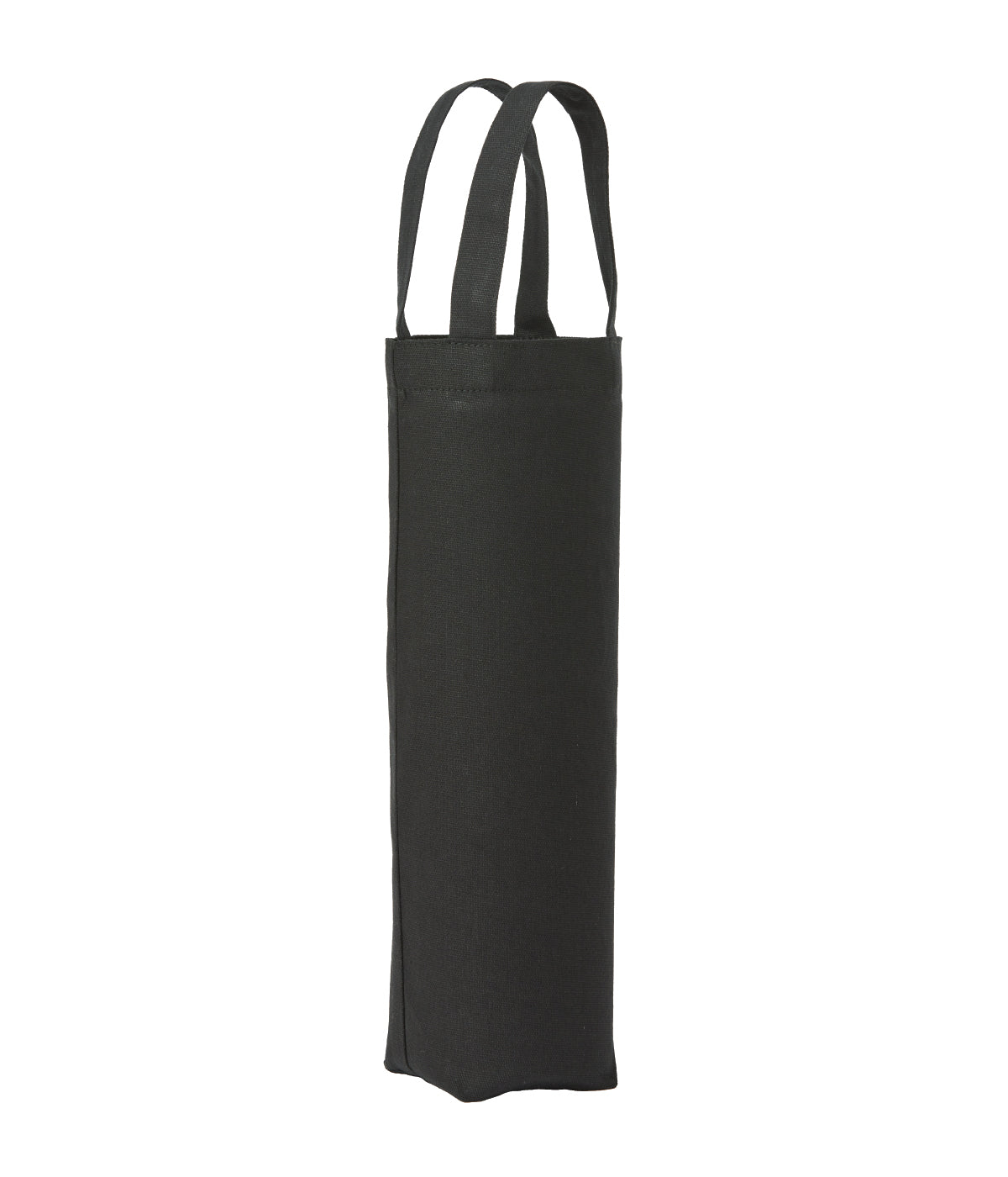 Bolsa de botella de lona premium reciclada | Negro