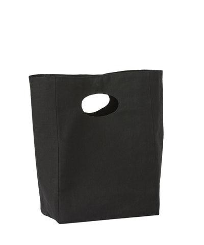 Bolsa de almuerzo de lona premium reciclada | Negro