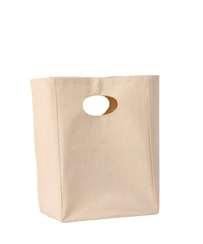 Bolsa de almuerzo de lona premium reciclada | Natural