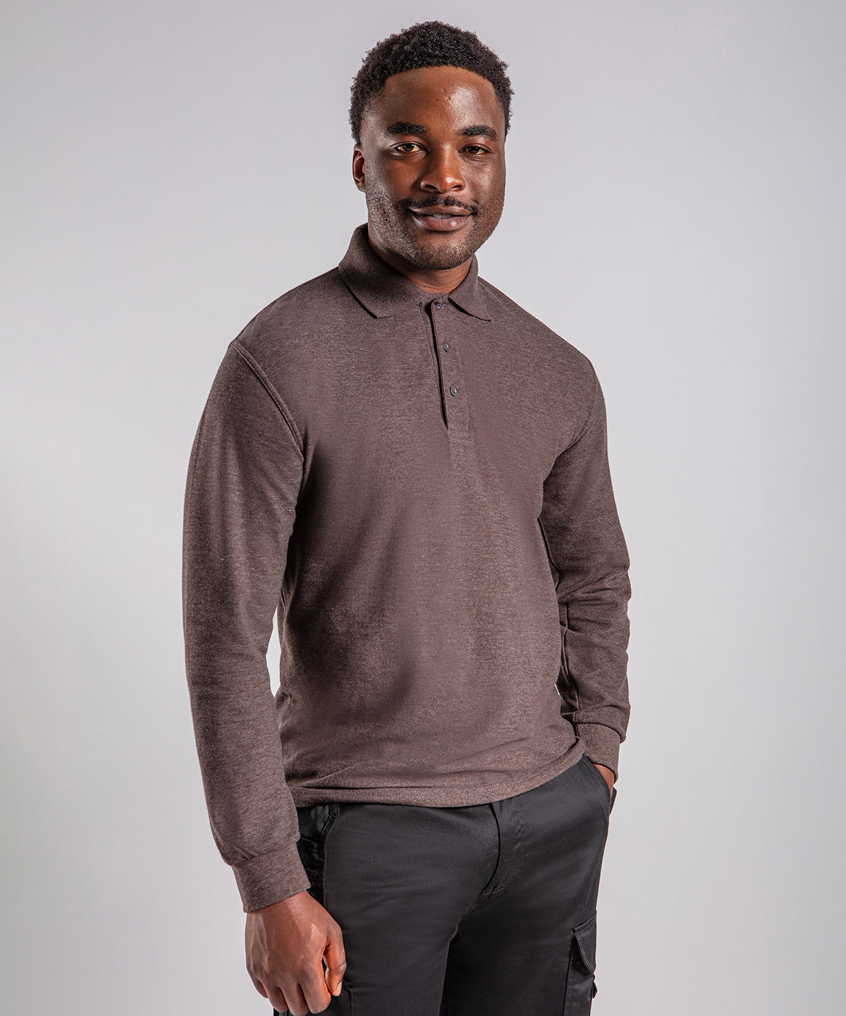 Polo de manga larga Pro | Blanco